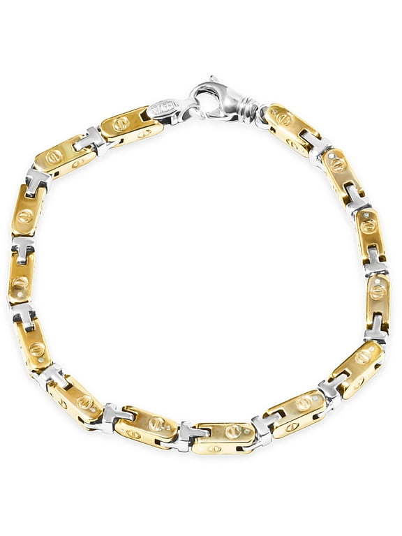 Pompeii Men's Cuban Link 14k Gold (28gram) or Platinum (46gram) 4.5mm Bracelet 8.75" (,)
