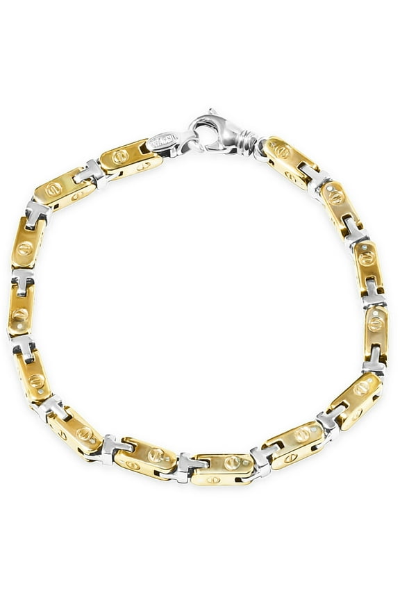 Pompeii Men's Cuban Link 14k Gold (28gram) or Platinum (46gram) 4.5mm Bracelet 8.75" (,)
