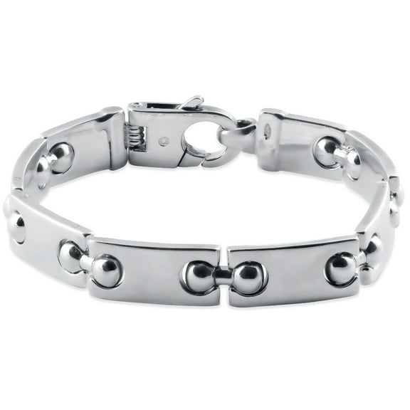 Pompeii Men's Cuff Link 14k Gold (99gram) or Platinum (160gram) 11.5mm Bracelet 9" (,)