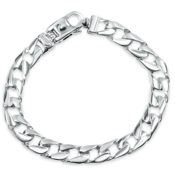 Pompeii Men's Curb Link 14k Gold (26gram) or Platinum (43gram) 8.5mm Bracelet 8.5" (,)
