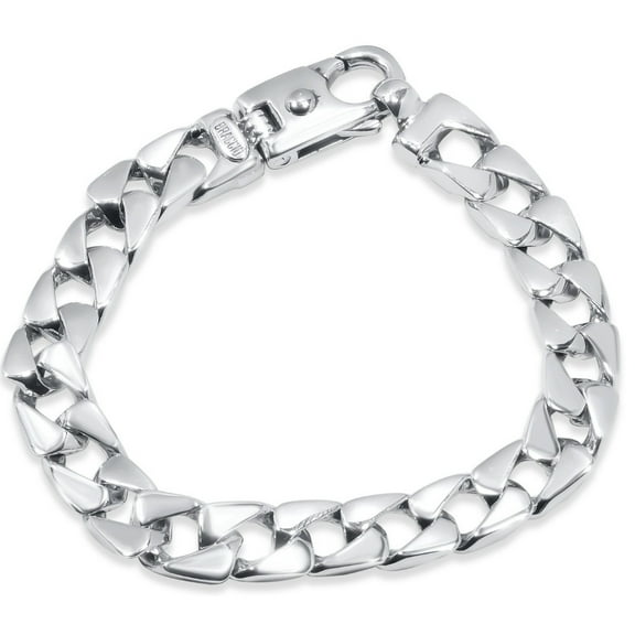 Pompeii Men's Curb Link 14k Gold (50gram) or Platinum (80gram) 10mm Bracelet 8.5" (,)