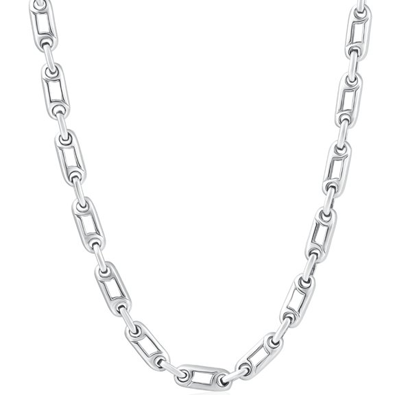 Pompeii Men's Designer 14k Gold (62gram) or Platinum (116gram) 5.5mm Link Chain Necklace