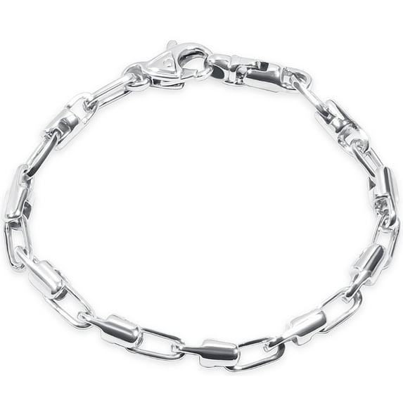 Pompeii Men's Designer Link 14k Gold (28gram) or Platinum (46gram) 5.5mm Bracelet 9.5" (,)