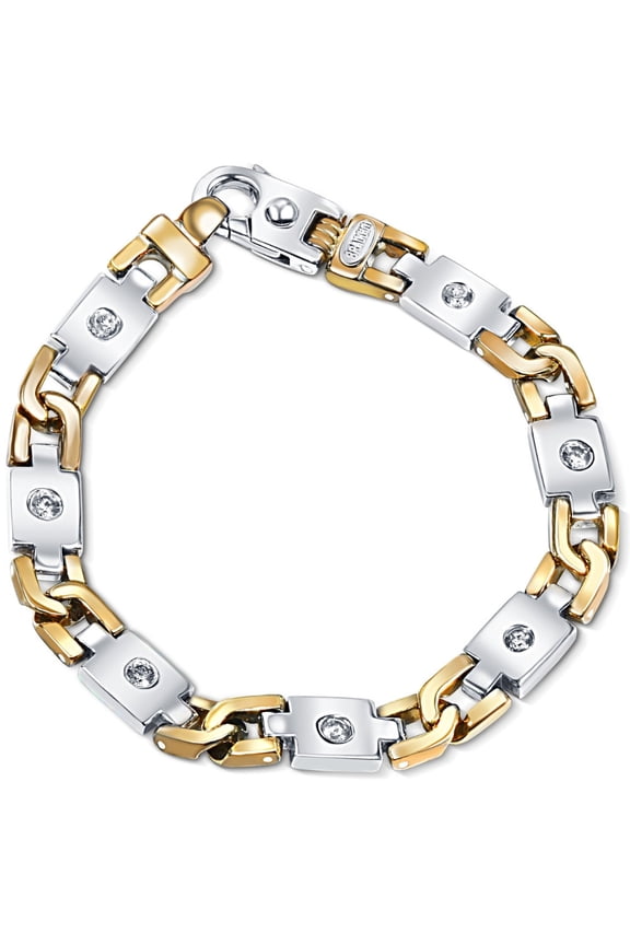 Pompeii Men's Designer Link 14k Gold (63gram) or Platinum (101gram) 8.5mm Diamond Bracelet