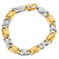 thumbnail image 1 of Pompeii Men's Designer Mariner Link 14k Gold (65gram) or Platinum (105gram) 9.5mm Bracelet, 1 of 3