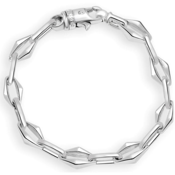 Pompeii Men's Designer Round Link 14k Gold (40gram) or Platinum (65gram) 6-8.5mm Bracelet