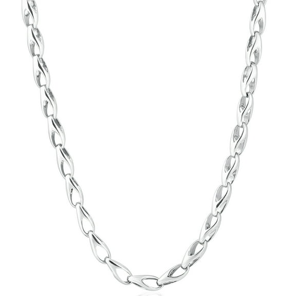 Pompeii Men's Designer Seed 14k Gold (39gram) or Platinum (73gram) 5.5mm Link Chain