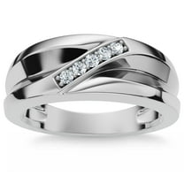 Pompeii Men's Diamond Wedding Ring Lab Grown 10k Gold (F/G,VS1-VS2)