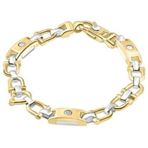 Pompeii Men's Figaro 14k Gold (33gram) or Platinum (53gram) 7.5mm Link Bracelet 8.25" (,)
