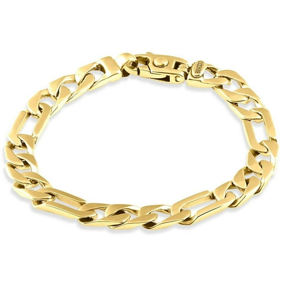Pompeii Men's Figaro 14k Gold (33gram) or Platinum (54gram) 8.5mm Link Bracelet 8.25" (,)