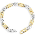 thumbnail image 1 of Pompeii Men's Figaro with Mariner Link 14k Gold (21gram) or Platinum (33gram) Bracelet, 1 of 2