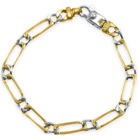 Pompeii Men's Link 14k Gold (12gram) or Platinum (19gram) 5.5mm Bracelet 8" (,)