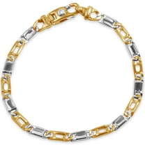 Pompeii Men's Link 14k Gold (14gram) or Platinum (23gram) 5mm Bracelet 8.5" (,)