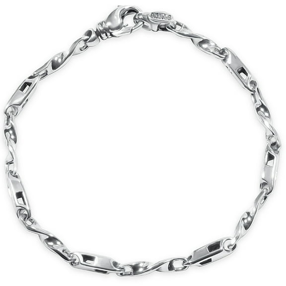 Pompeii Men's Link 14k Gold (17gram) or Platinum (27gram) 4mm Bracelet 8.5" (,)