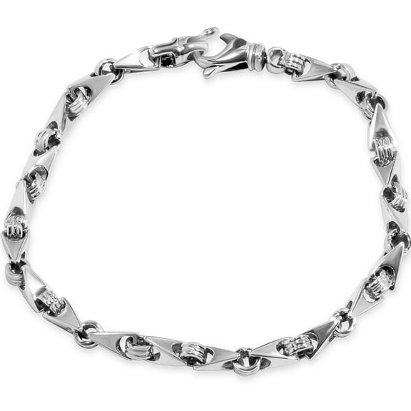 Pompeii Men's Link 14k Gold (22gram) or Platinum (36gram) 5.5mm Bracelet 8.5" (,)
