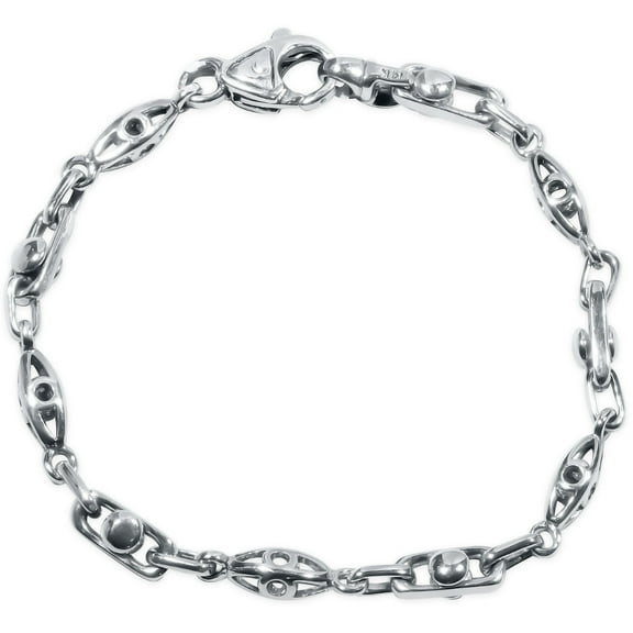 Pompeii Men's Link 14k Gold (22gram) or Platinum (36gram) 5.5mm Bracelet 9" (,)