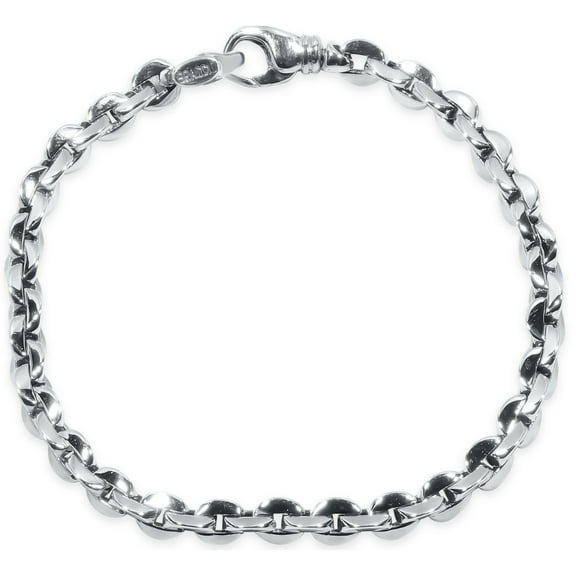 Pompeii Men's Link 14k Gold (26gram) or Platinum (41gram) 6.5mm Bracelet 8.5" (,)