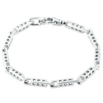 Pompeii Men's Link 14k Gold (26gram) or Platinum (42gram) 4mm Bracelet 8.75" (,)