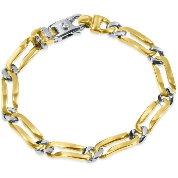 Pompeii Men's Link 14k Gold (28gram) or Platinum (45gram) 7.5mm Bracelet 8.5" (,)