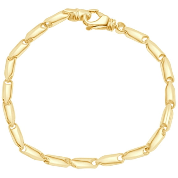 Pompeii Men's Link 14k Gold (30gram) or Platinum (48gram) 4mm Bracelet 9" (,)