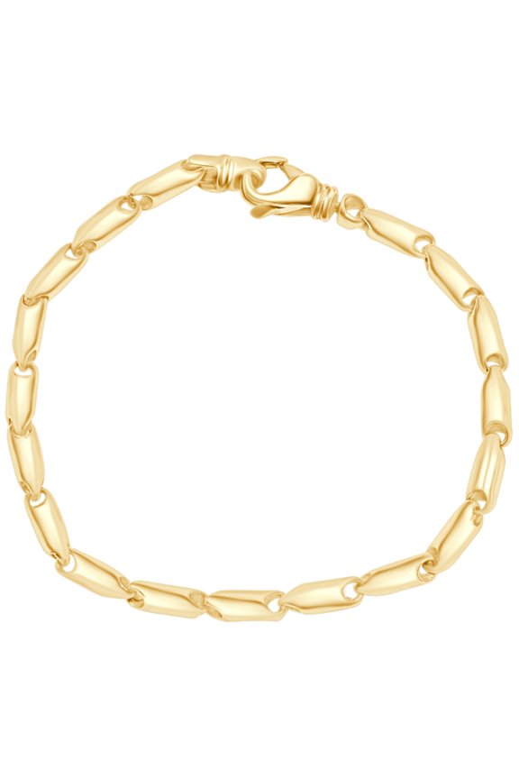 Pompeii Men's Link 14k Gold (30gram) or Platinum (48gram) 4mm Bracelet 9" (,)