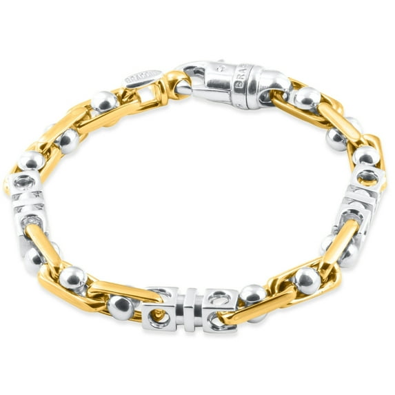 Pompeii Men's Link 14k Gold (53gram) or Platinum (85gram) 7.5mm Bracelet 8.5" (,)