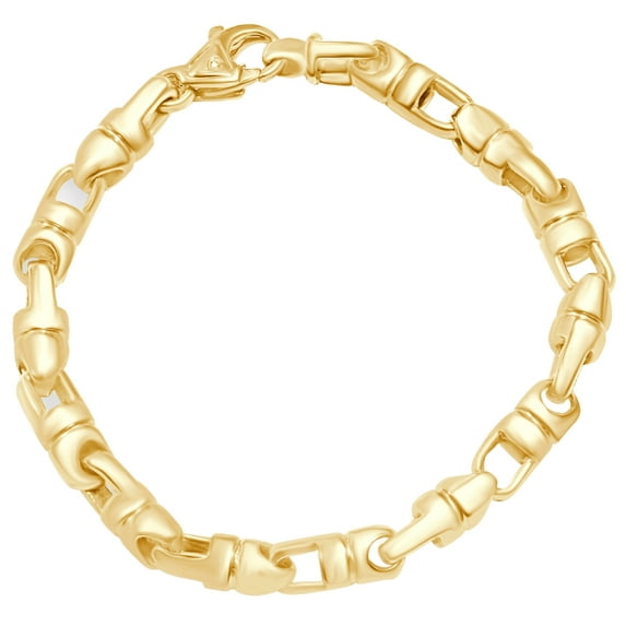 Pompeii Men's Link 14k Gold (53gram) or Platinum (85gram) 7mm Bracelet 8.5" (,)