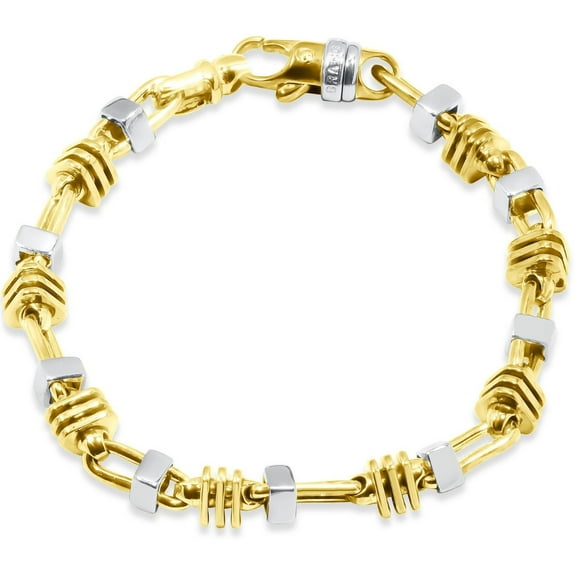 Pompeii Men's Link 14k Gold (54gram) or Platinum (88gram) 6-7mm Bracelet 9.25" (,)