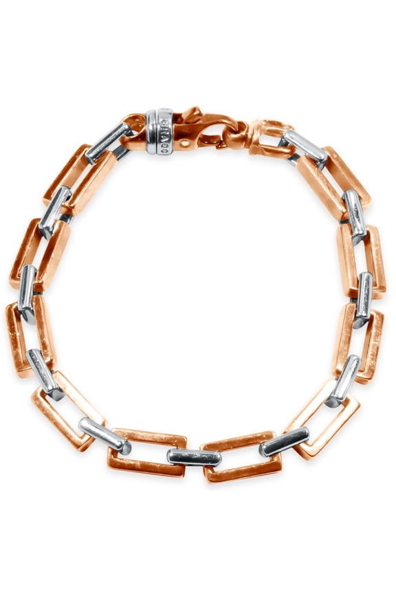 Pompeii Men's Link 14k Gold (57gram) or Platinum (93gram) 8mm Bracelet 9" (,)