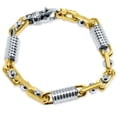 thumbnail image 1 of Pompeii Men's Link 14k Gold (69gram) or Platinum (111gram) 7.5-8.5mm Bracelet 8.5" (,), 1 of 3
