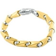 thumbnail image 1 of Pompeii Men's Link 14k Gold (75gram) or Platinum (120gram) 8.5mm Bracelet 8.5" (,), 1 of 3