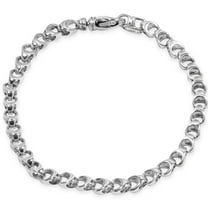 Pompeii Men's Link Rolo 14k Gold (17gram) or Platinum (28gram) 5.5mm Bracelet 8" (,)