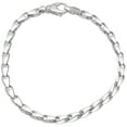 thumbnail image 1 of Pompeii Men's Link Seed 14k Gold (22gram) or Platinum (36gram) 4.5mm Bracelet 8.5" (,), 1 of 3
