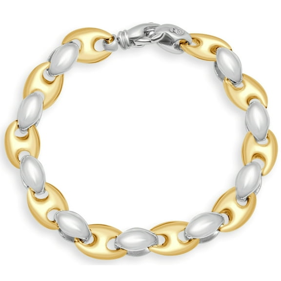 Pompeii Men's Marine 14k Gold (40gram) or Platinum (62gram) 10mm Link Bracelet 8.5" (,)