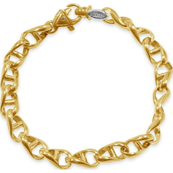 Pompeii Men's Marine Link 14k Gold (27gram) or Platinum (43gram) 7.5mm Bracelet 8.5" (,)