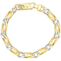 Pompeii Men's Mariner & Curb Link 14k Gold (35gram) or Platinum (56gram) 7.5mm Bracelet 8"