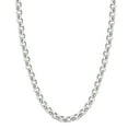 thumbnail image 1 of Pompeii Men's Polished Steel Single Tone 6.5mm Rolo Link Flexible 24" Chain Necklace (,), 1 of 2