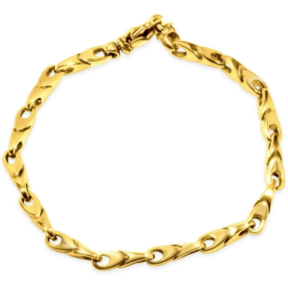 Pompeii Men's Seed Link 14k Gold (27gram) or Platinum (44gram) 5mm Bracelet 8.5" (,)