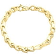 thumbnail image 1 of Pompeii Men's Solid Seed 14k Gold (38gram) or Platinum (62gram) 6.5mm Link Bracelet 8" (,), 1 of 4