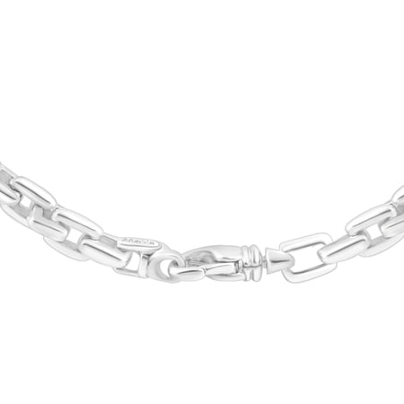 Pompeii Men's Square Link 14k Gold (70gram) or Platinum (131gram) 6.5mm Link Chain