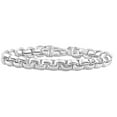 thumbnail image 1 of Pompeii Men's Steel Single Tone Clasp 8.5mm Rounded Tight Link  8.5 " Bracelet (,), 1 of 2