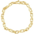 thumbnail image 1 of Pompeii Men's Twisted Link 14k Gold (34gram) or Platinum (55gram) 6mm Bracelet 8.5" (,), 1 of 3