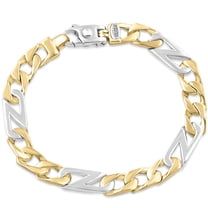 Pompeii Men's figaro 14k Gold (39gram) or Platinum (63gram) 8.5mm Link Bracelet 8.25" (,)