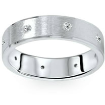 Pompeii Mens 1/3ct Diamond Comfort Fit Wedding White Gold Ring (G/H,SI)