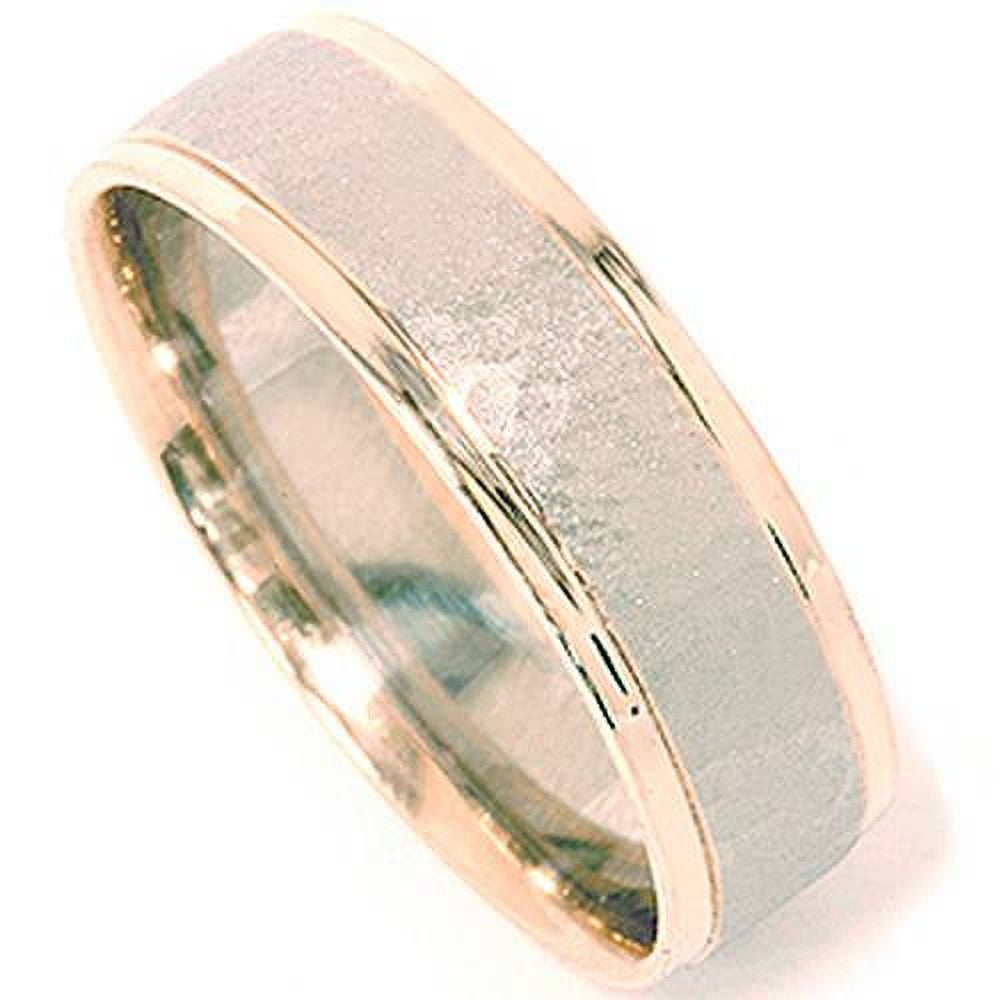 Pompeii Mens 14K Gold 2 Tone Hammered Wedding Ring Band (,) - Walmart.com