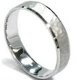 thumbnail image 1 of Pompeii Mens 5mm White Gold Hammered Wedding Band (,), 1 of 3