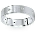 thumbnail image 1 of Pompeii Mens Platinum 6mm 1/3ct Brushed Diamond Wedding Band (G,SI), 1 of 4