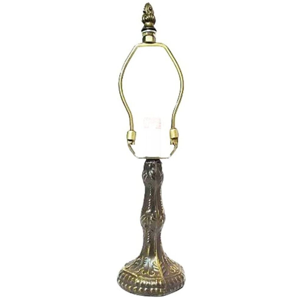 Pompeii Metal Lamp Base, Antique Bronze Finish with Gold Highlights, Nicely Weighted, 11.5" Tall