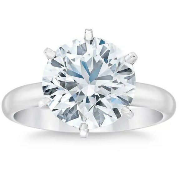 Pompeii Platinum 1 - 5 carat Round Certified Diamond Engagement Ring Lab Grown (GH,(VS2))