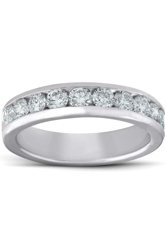 Pompeii Platinum 1ct Channel Set Diamond Wedding Ring (G/H,SI)